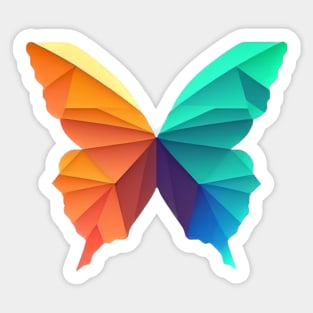 Butterfly Flight - Minimalist butterfly design for the environment Sticker